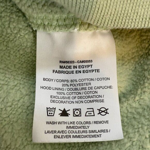 Nike Swoosh Print Embroidered Logo Hoodie Sweatshirt Pullover Men's Large Green - Picture 14 of 16